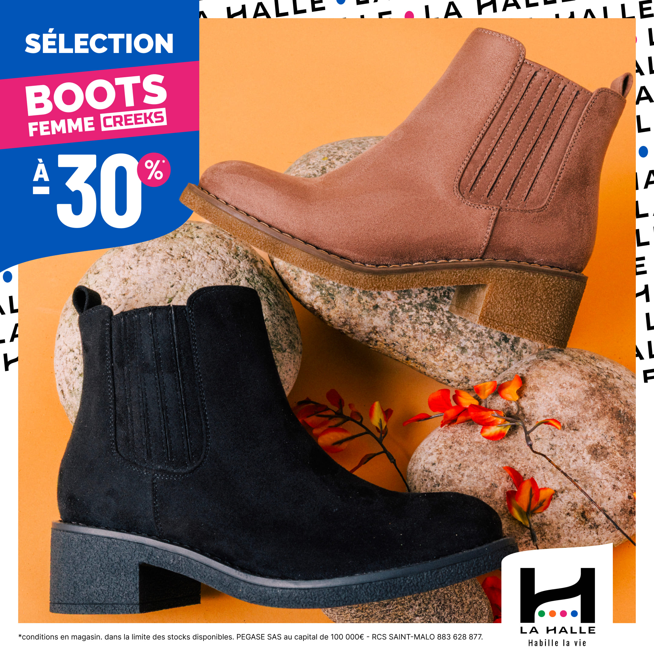 Woodshop Boissenart - Sélection de chaussures de saison à -30% chez La Halle - 1080x1080 selection a 30 chaussure1 - 1