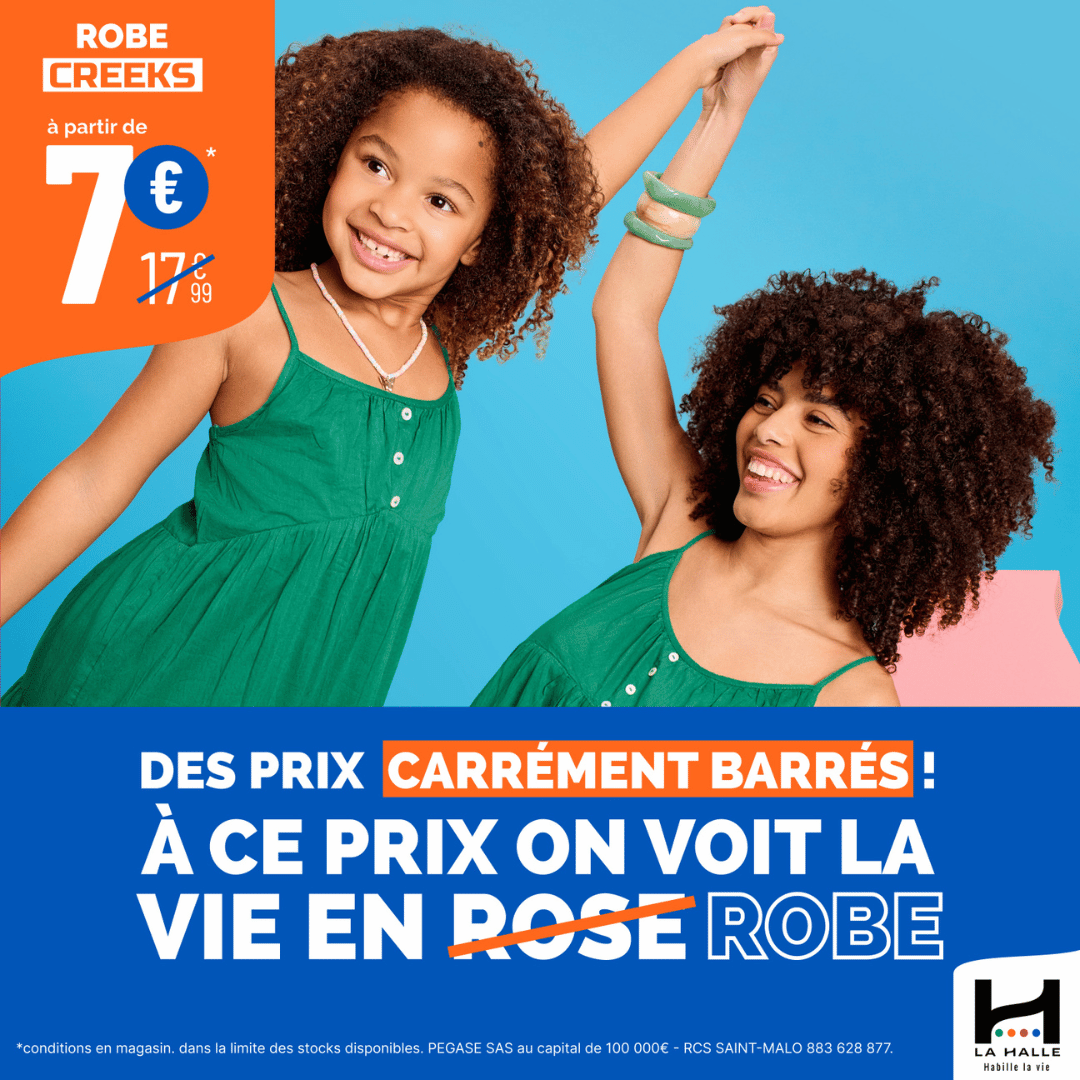 Woodshop Boissenart - Robes à prix barrés chez La Halle ! - prix barres robe la halle web - 1